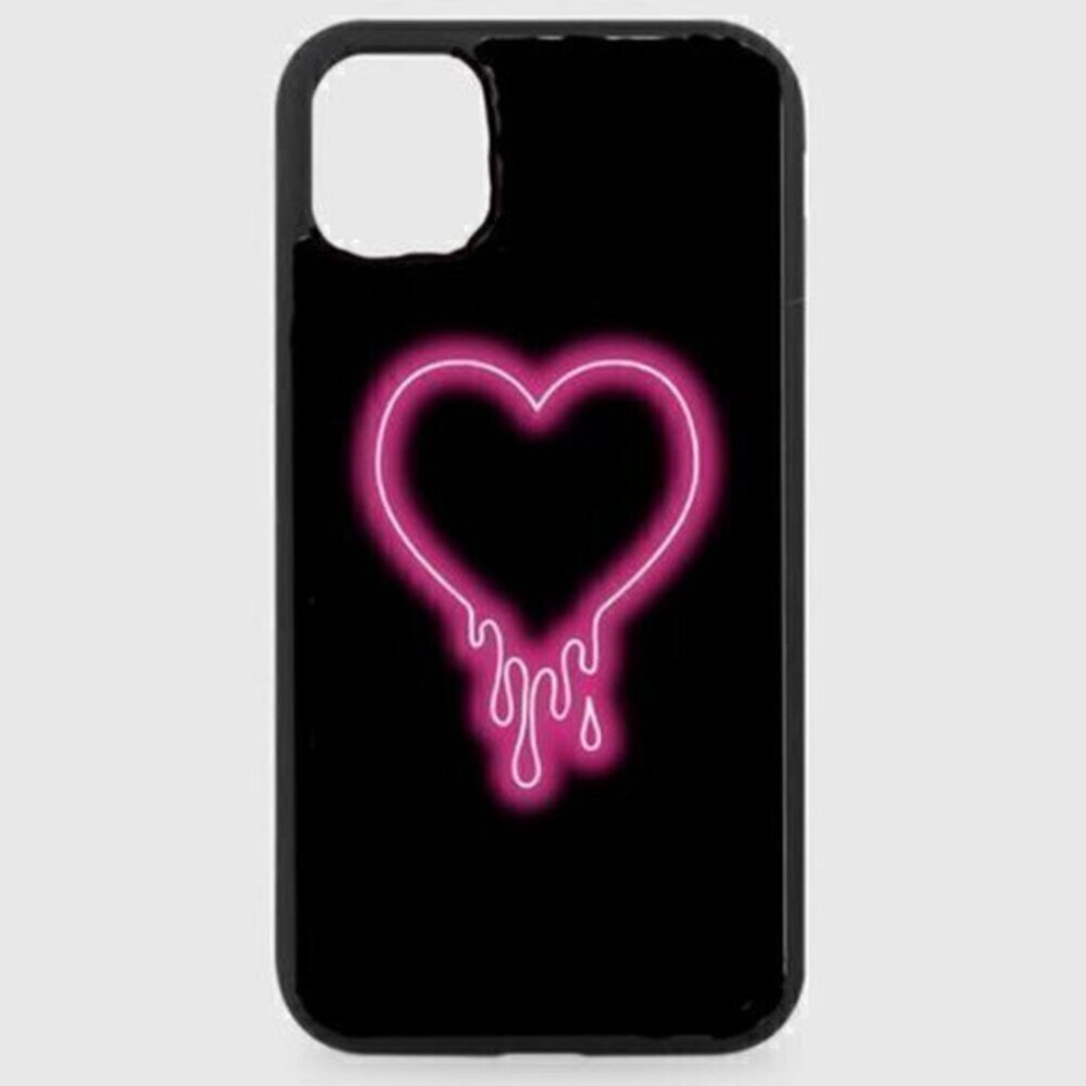 Neon Heart Drip Phone Case
